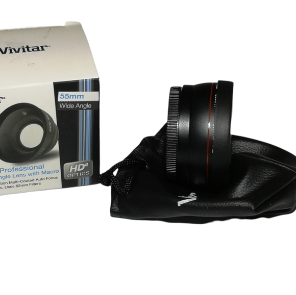 Vivitar 55mm 0.43x Professional Wide Angle Attachment Lens with Macro HD Optics - Picture 4 of 9
